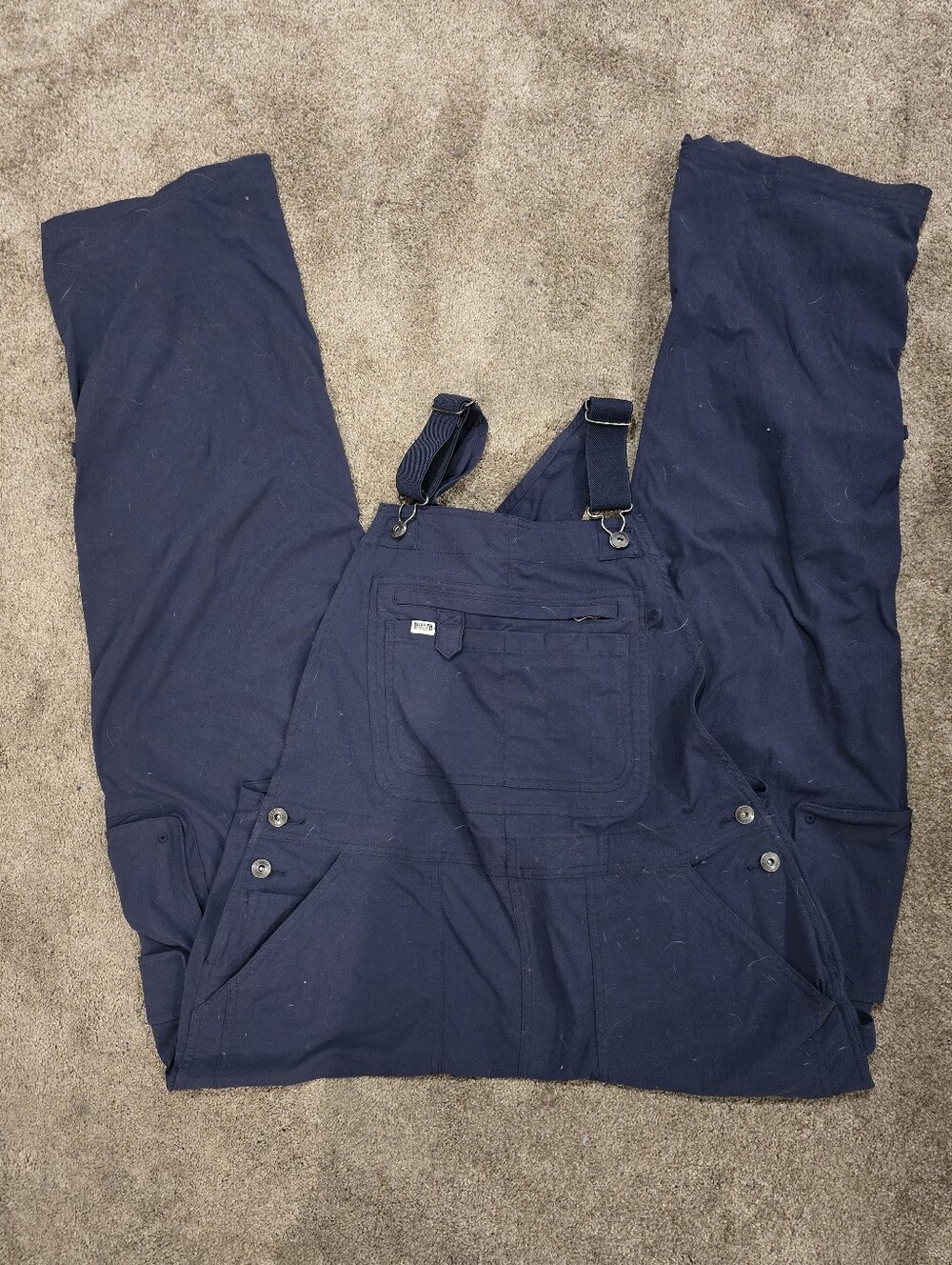 Duluth Women's Heirloom Gardening Overalls In NAVY L×31